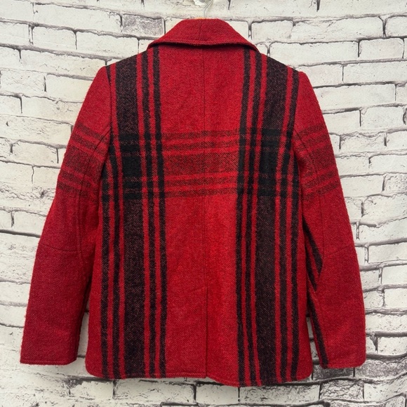Frame Buffalo Check Peacoat in Hunter Red Multi
Size XS - Picture 3 of 9